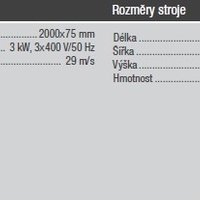 BOMAR bSander pásová bruska na kov 75.200, 3kW, 3x400V
