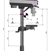 Sloupová vrtačka OPTIdrill DP 26 F (400 V)