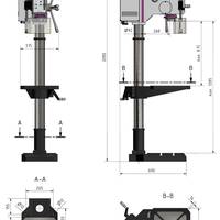 Stĺpová prevodová vŕtačka OPTIdrill DH 28 GSV