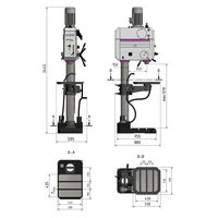 Sloupová převodová vrtačka OPTIdrill DH 45 V