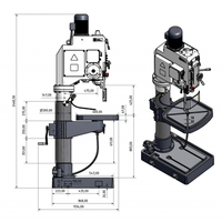 Sloupová převodová vrtačka OPTIdrill B 50 GSM