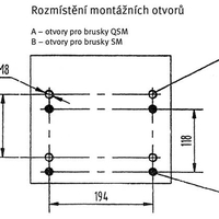 Nástenný držiak pre kotúčové brúsky