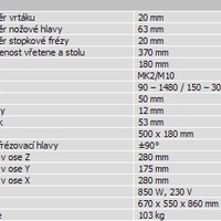 Stolová frézka OPTImill BF 20 Vario