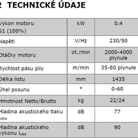 Holzmann BS 125M prenosná pásová píla na kov