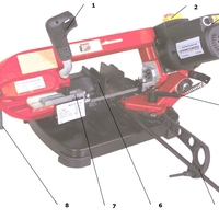 Holzmann BS 125M přenosná pásová pila na kov BS125M_230V