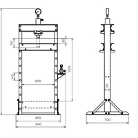 Holzmann WP20ECO dílenský hydraulický lis