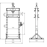 Holzmann WP50ECO dílenský hydraulický lis