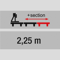 PILOUS prodlužovací sekce pro CTR 550, délka 2,25 m