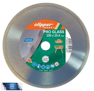 250x25,4 mm diamantový kotouč na sklo a glazovanou keramiku CLIPPER PRO GLASS