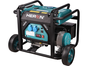 Heron elektrocentrála benzínová, 7,5HP/3,5kW, podvozek 8896140