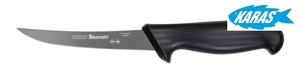 STARRETT značkový vykošťovací nůž - čepel zaoblená/úzká 12,5 cm - černý