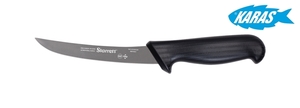 STARRETT značkový vykošťovací nůž - čepel zaoblená/úzká 15 cm - černý