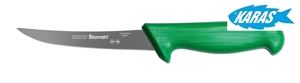 STARRETT značkový vykošťovací nůž - čepel zaoblená/úzká 12,5 cm - zelený