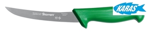 STARRETT značkový vykošťovací nůž - čepel zaoblená/úzká 15 cm - zelený