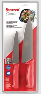 STARRETT BKK-2R - značková sada kvalitních nožů do kuchyně  - KITCHEN SET - červená