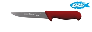 STARRETT značkový vykošťovací nůž - čepel široká/rovná 15 cm - červený