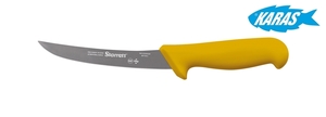 STARRETT značkový vykošťovací nůž - čepel zaoblená/úzká 15 cm - žlutý