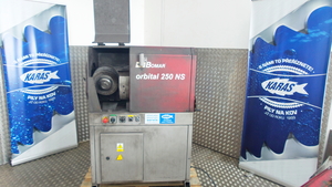 BOMAR odjehlovací stroj, odhrocovací zařízení ORBITAL 250 NS, použitý, bazar