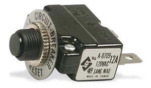 Tepelná pojistka motoru 1-fázová, 10 Amp.