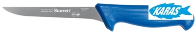 STARRETT značkový vykošťovací nůž - čepel úzká/rovná 15 cm - modrý