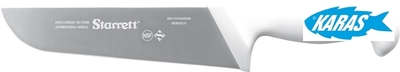 STARRETT značkový řeznický nůž - čepel široká/rovná 20 cm - bílý