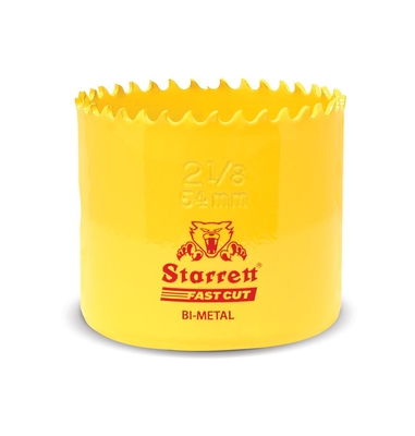 STARRETT Vykružovací vrták korunkový HSS 54mm, bimetalová děrovka - novinka FAST CUT!
