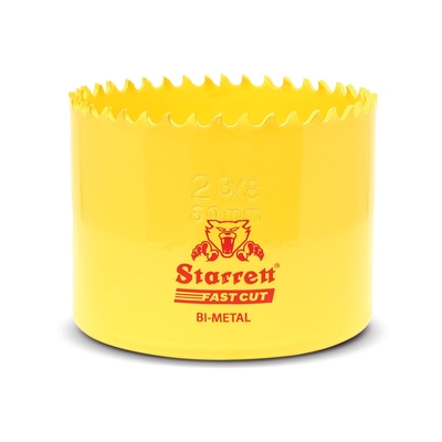 STARRETT Vykružovací vrták korunkový HSS 60mm, bimetalová děrovka - novinka FAST CUT!