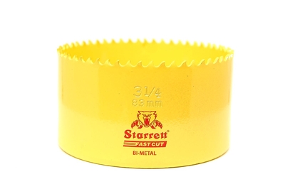 STARRETT Vykružovací vrták korunkový HSS 83mm, bimetalová děrovka - novinka FAST CUT!