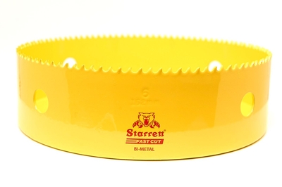 STARRETT Vykružovací vrták korunkový HSS 152mm, bimetalová děrovka - novinka FAST CUT!