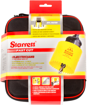 STARRETT sada vykružovacích korunek FAST CUT, značková, made in UK - "Elektrikář 1“