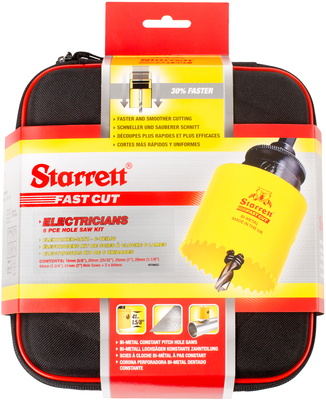 STARRETT sada vykružovacích korunek FAST CUT, značková - "Elektrikář“