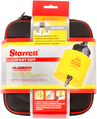 STARRETT sada vykružovacích korunek FAST CUT, značková - "Instalatér“