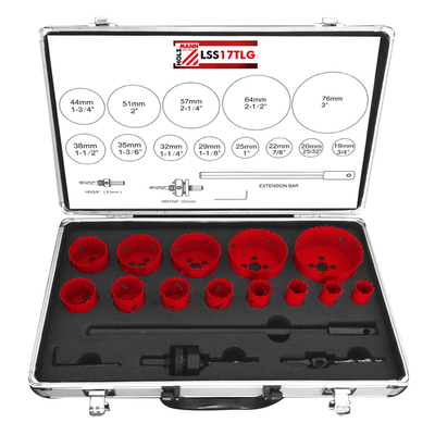 Holzmann LSS17TLG vykružovací vrtáky SET 19-76mm HSS